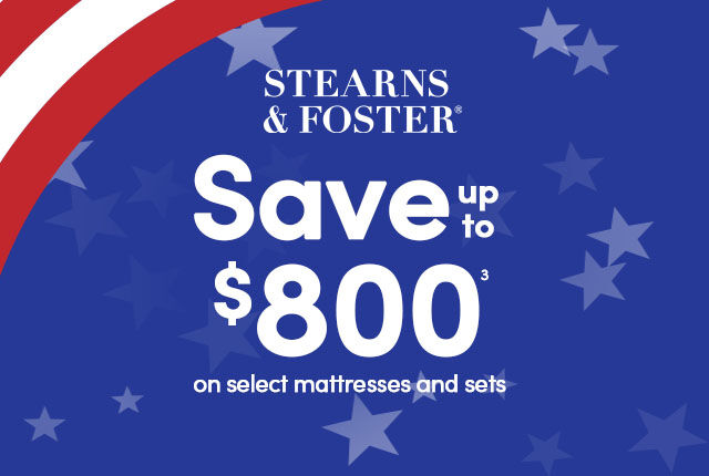 Stearns and Foster - Save up to $800 on select mattresses and sets